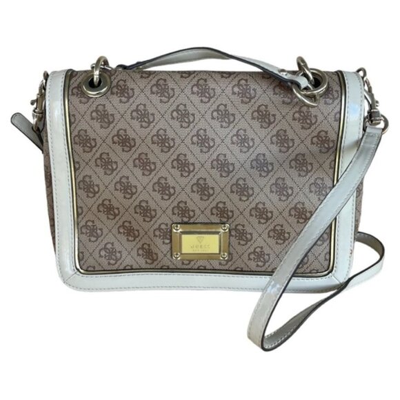 GUESS monogram satchel purse - Picture 1 of 10